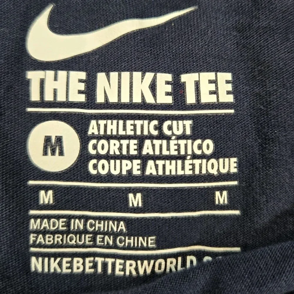Mens Nike Jordan Michigan Wolverines Long Sleeve T Shirt Medium Blue